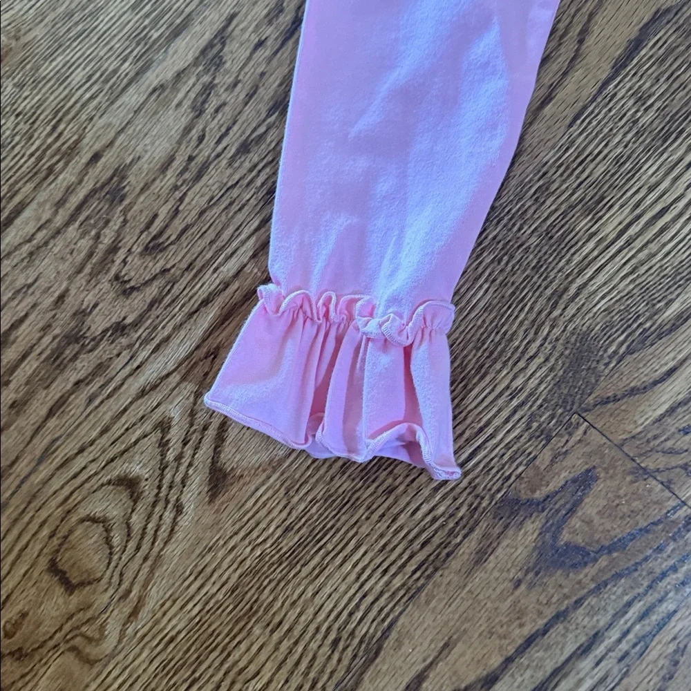 Serendipity girls long striped sleeved set and headband with ruffle details